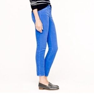 {J.Crew} Indigo Matchstick Corduroy Jean Pants
